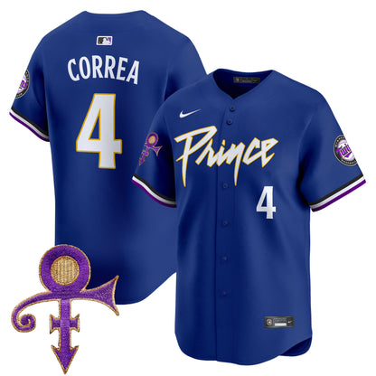 Twins Prince Patch Vapor Premier Limited Jersey - All Stitched