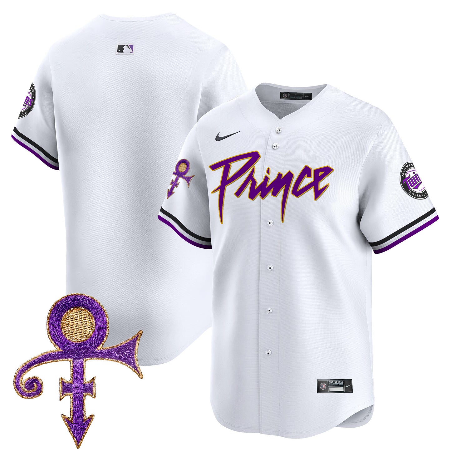 Twins Prince Patch Vapor Premier Limited Jersey - All Stitched