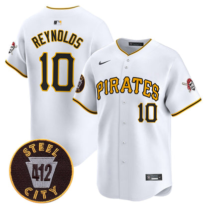 Pittsburgh Pirates 412 Patch Vapor Premier Limited Jersey V3 - All Stitched