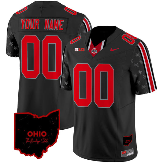 Ohio State Buckeyes 2024 Home Patch Vapor Limited Custom Jersey - All Stitched