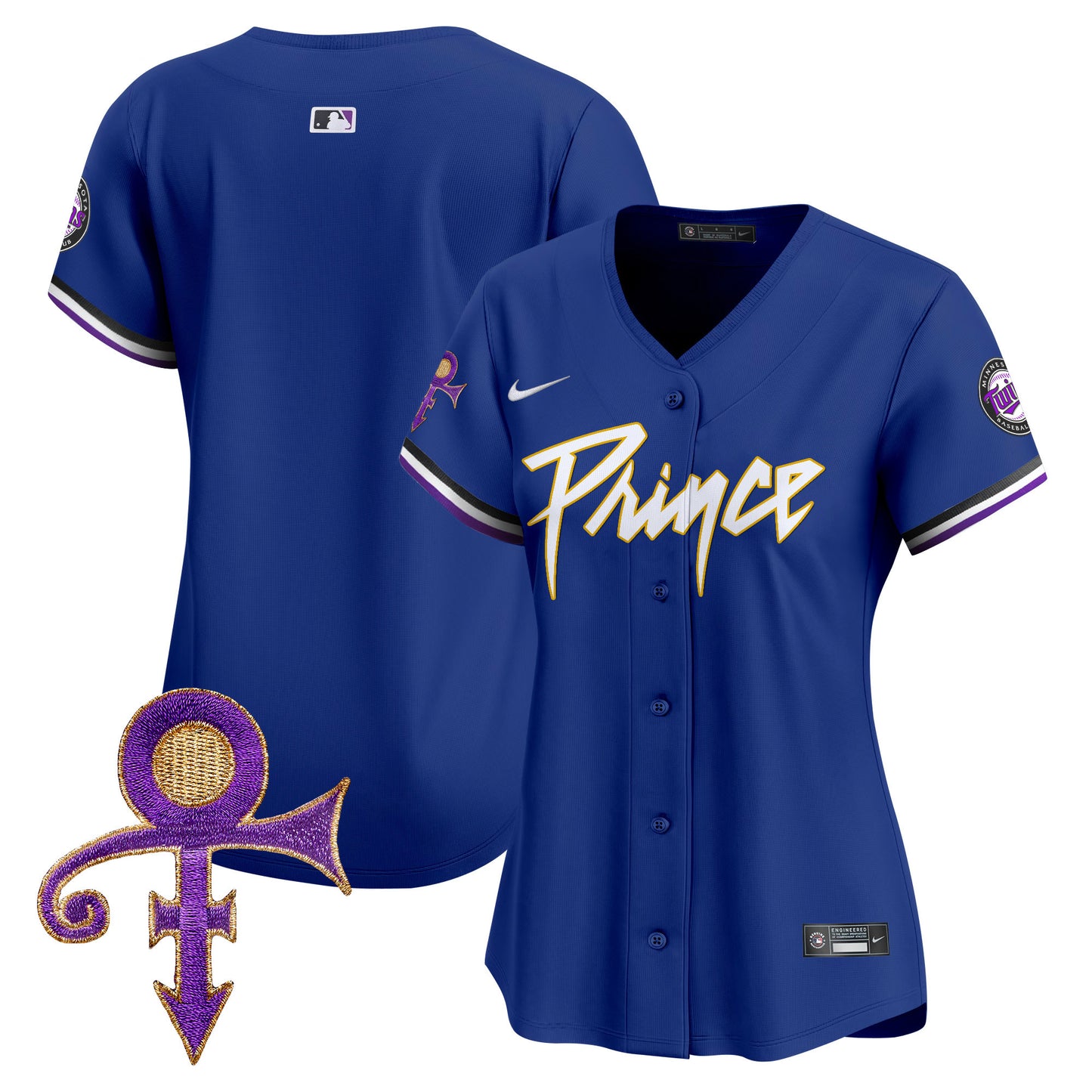 Women's Minnesota Twins Prince Patch Vapor Premier Limited Jersey - All Stitched