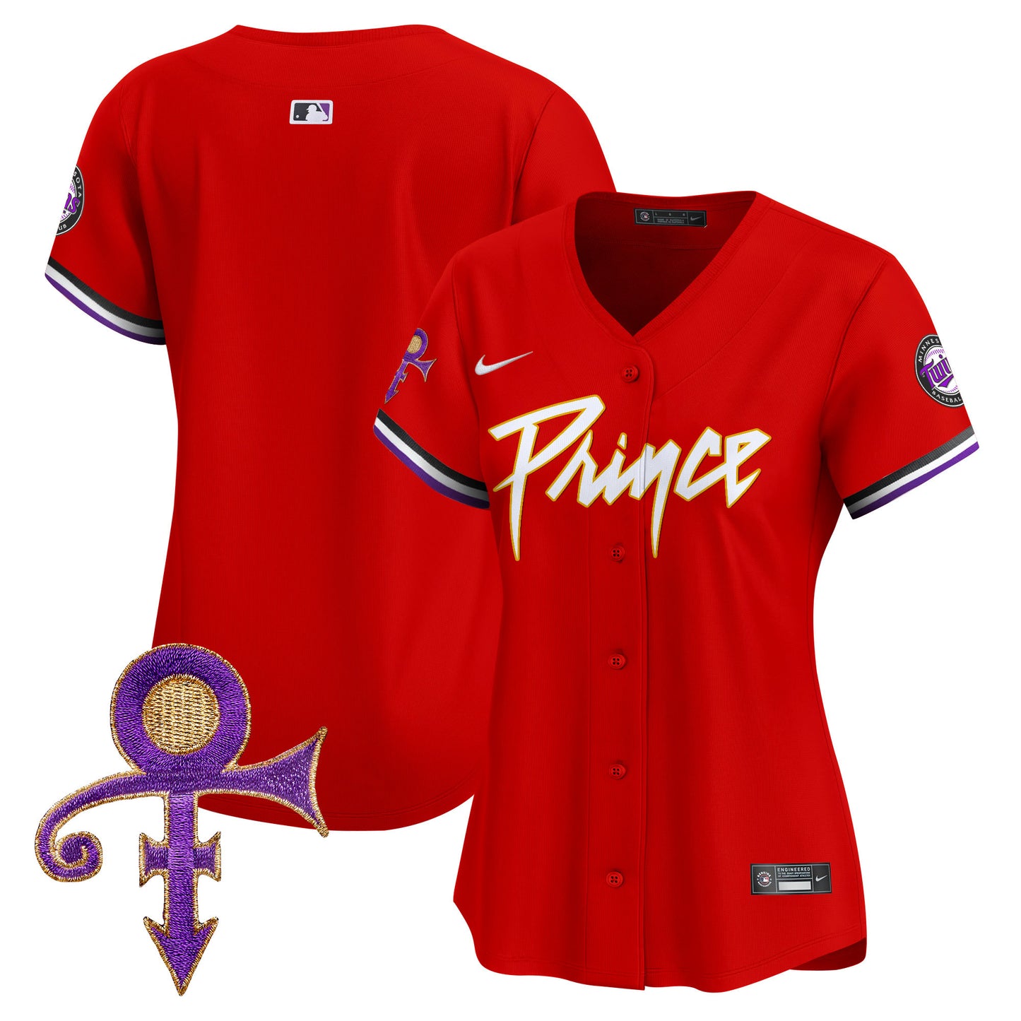 Women's Minnesota Twins Prince Patch Vapor Premier Limited Jersey - All Stitched