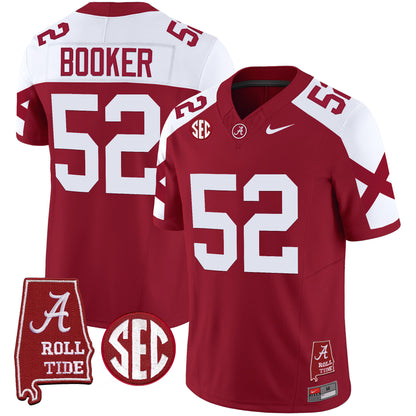 Alabama Crimson Tide Vapor Limited Jersey V6 - Alabama Map - All Stitched