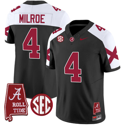 Alabama Crimson Tide Vapor Limited Jersey V6 - Alabama Map - All Stitched