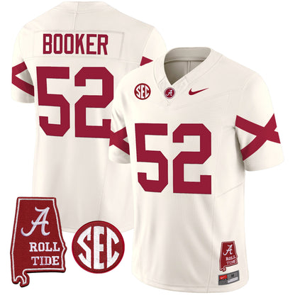 Alabama Crimson Tide Vapor Limited Jersey V6 - Alabama Map - All Stitched