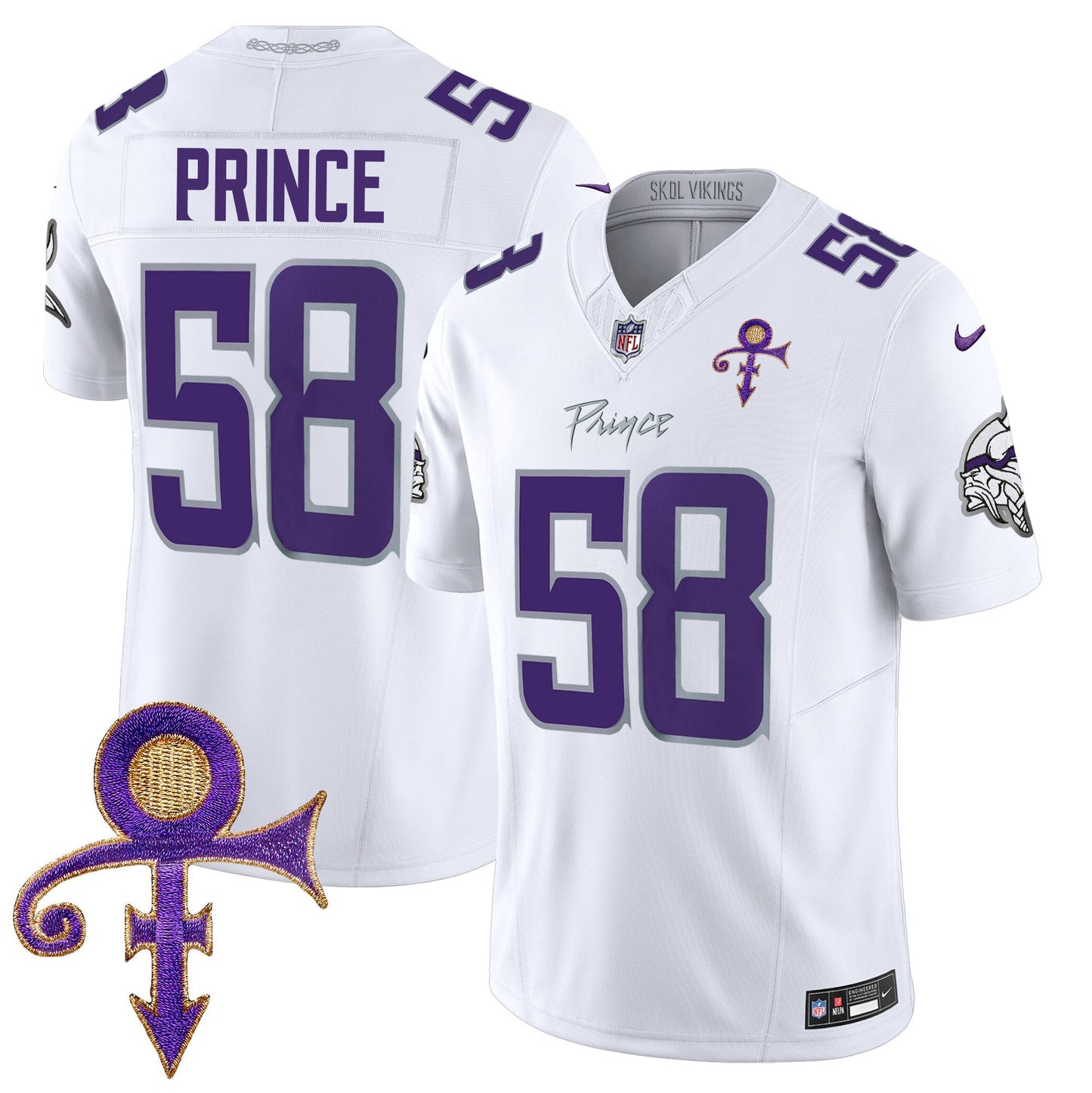 Vikings 2024 Prince Vapor Limited Jersey - All Stitched