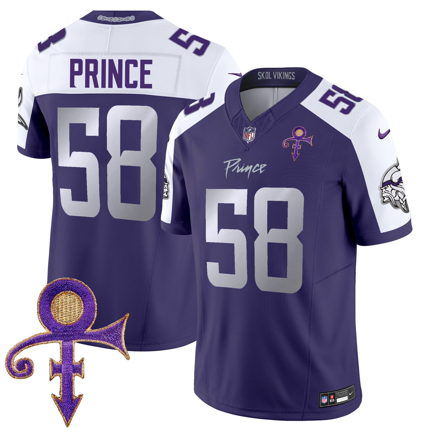 Vikings 2024 Prince Vapor Limited Jersey - All Stitched