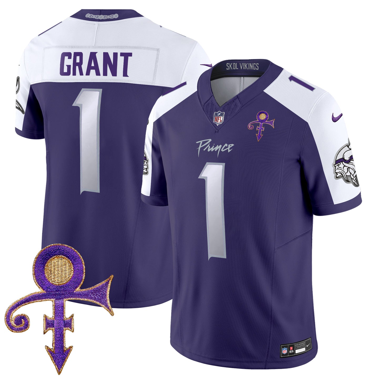 Vikings 2024 Prince Vapor Limited Jersey - All Stitched