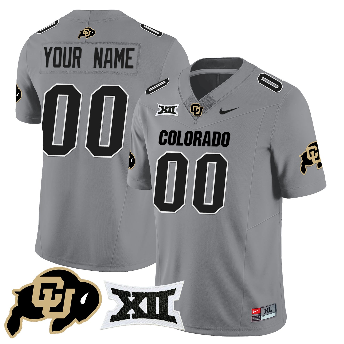 Custom Colorado Buffaloes 2024 Vapor Limited Jersey N1 - All Stitched