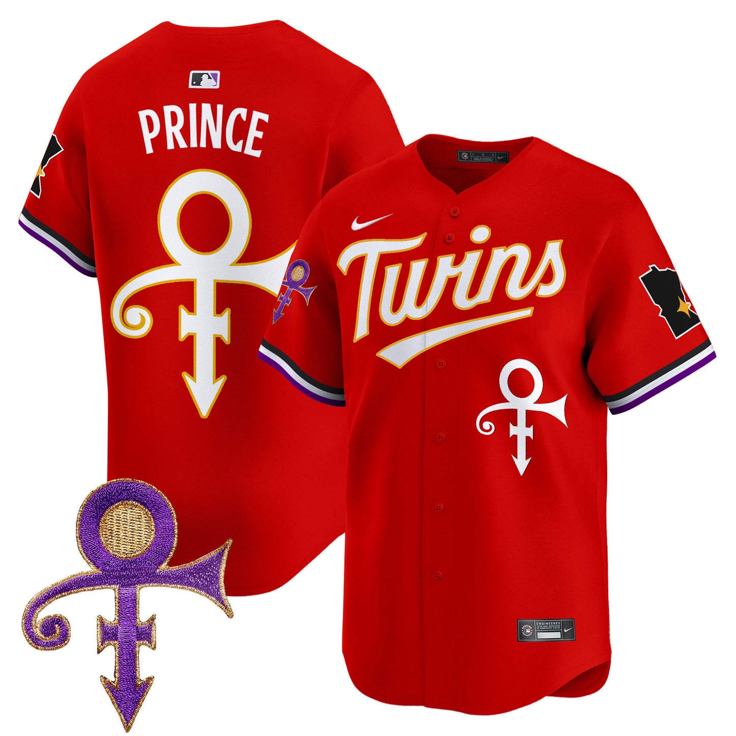 Twins Prince Patch Vapor Premier Limited Jersey V3 - All Stitched