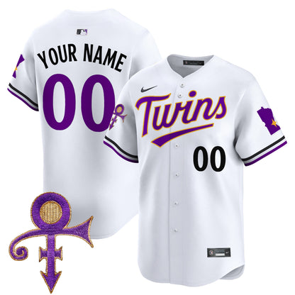 Twins Prince Patch Vapor Premier Limited Custom Jersey V3 - All Stitched