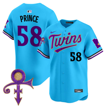 Twins Prince Patch Vapor Premier Limited Jersey V3 - All Stitched