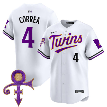 Twins Prince Patch Vapor Premier Limited Jersey V3 - All Stitched