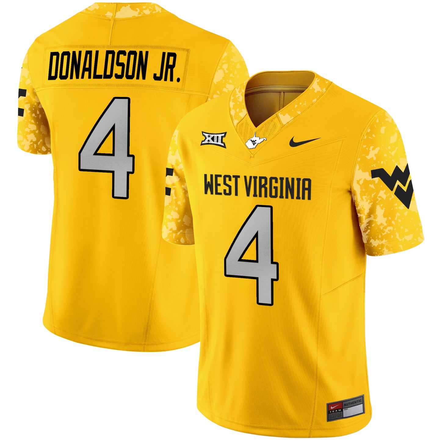 West Virginia Mountaineers 2024 Vapor Limited Jersey V2 - All Stitched