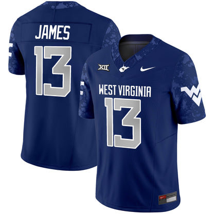 West Virginia Mountaineers 2024 Vapor Limited Jersey V2 - All Stitched