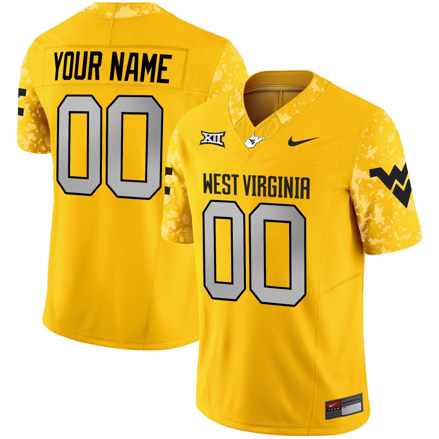 West Virginia Mountaineers 2024 Vapor Limited Custom Jersey V2 - All Stitched