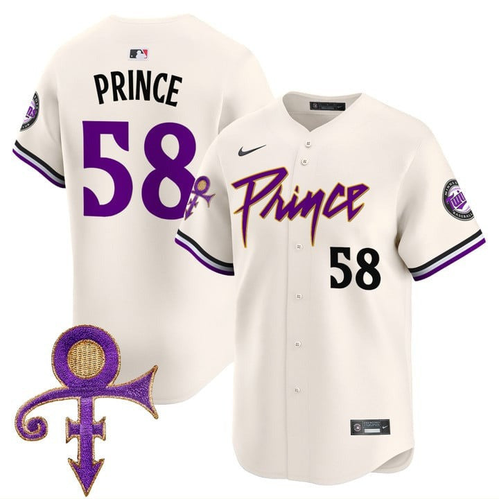 Twins Prince Patch Vapor Premier Limited Jersey V4 - All Stitched