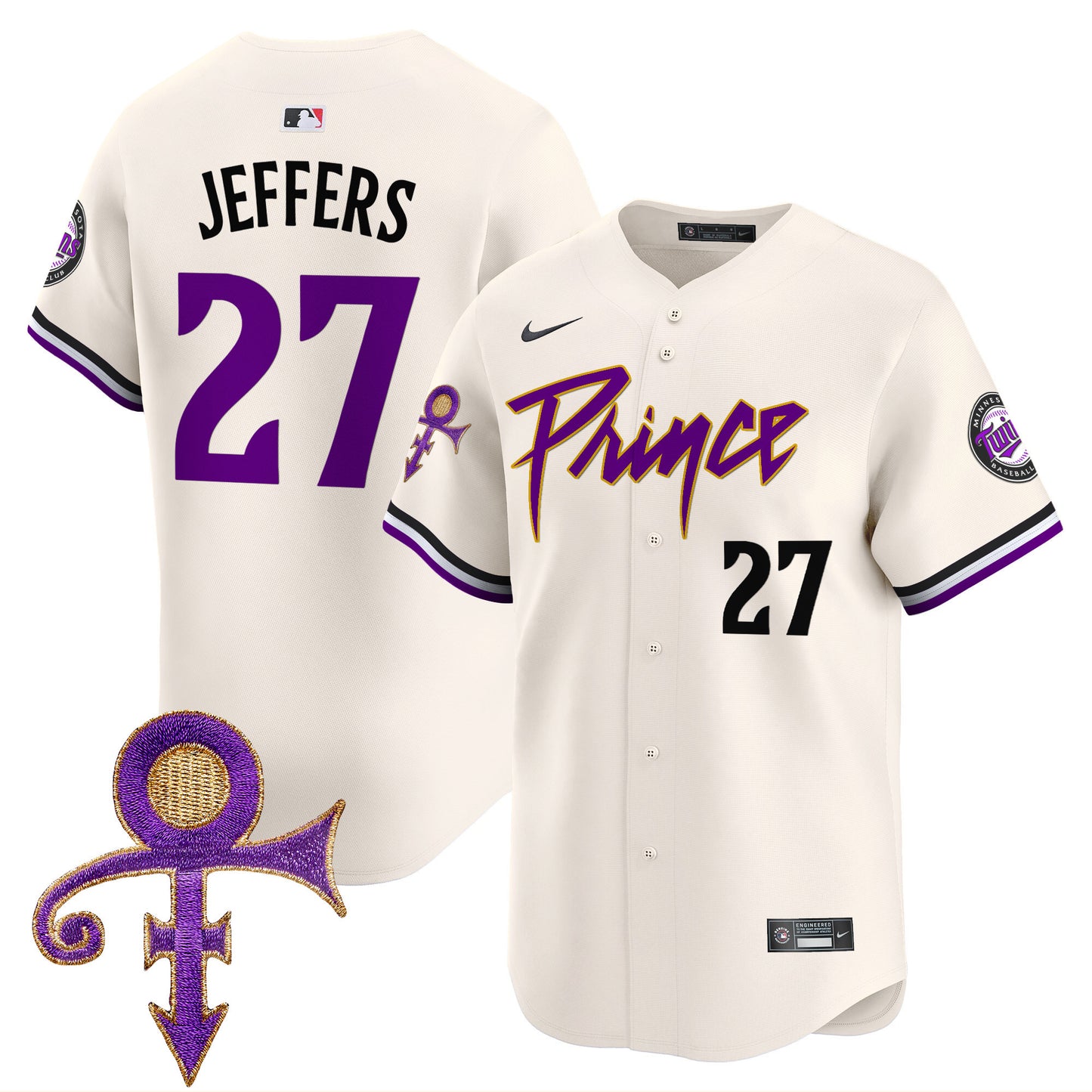 Twins Prince Patch Vapor Premier Limited Jersey V4 - All Stitched