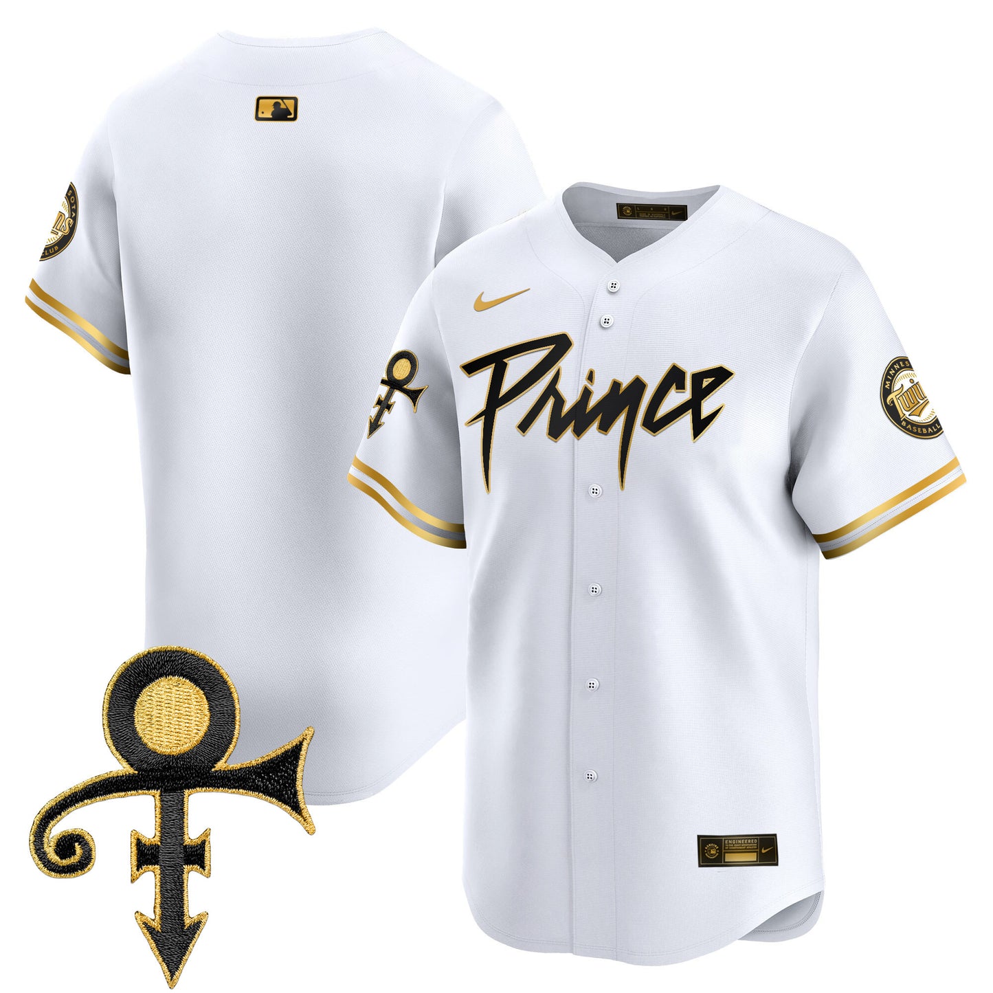 Twins Prince Patch Vapor Premier Limited Jersey V4 - All Stitched