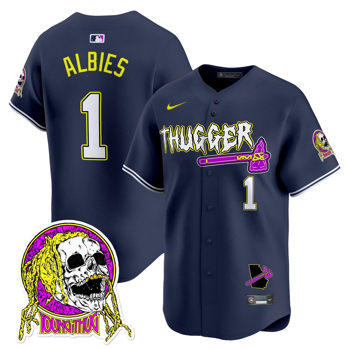 Atlanta Braves Young Thug Vapor Premier Limited Jersey - All Stitched