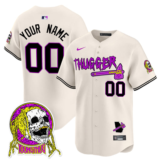 Atlanta Braves Young Thug Vapor Premier Limited Custom Jersey - All Stitched