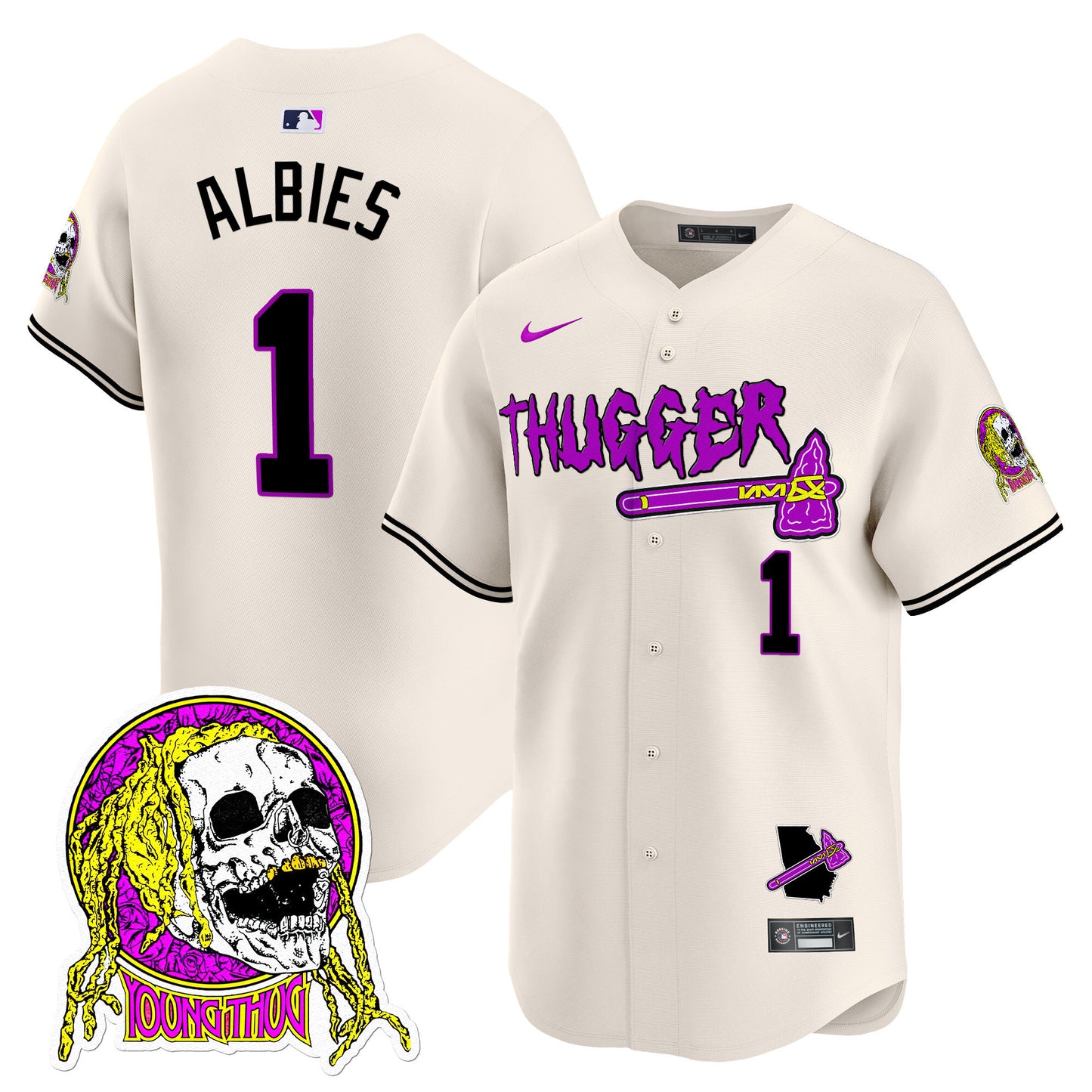 Atlanta Braves Young Thug Vapor Premier Limited Jersey - All Stitched