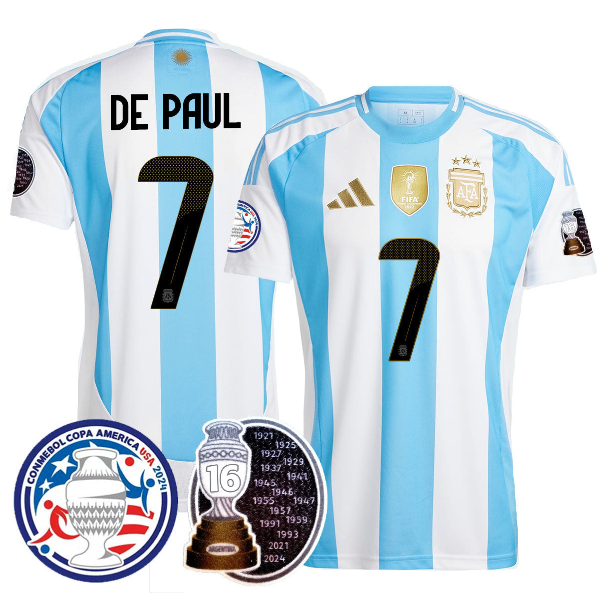 Argentina 2024 Copa America Champion Jersey