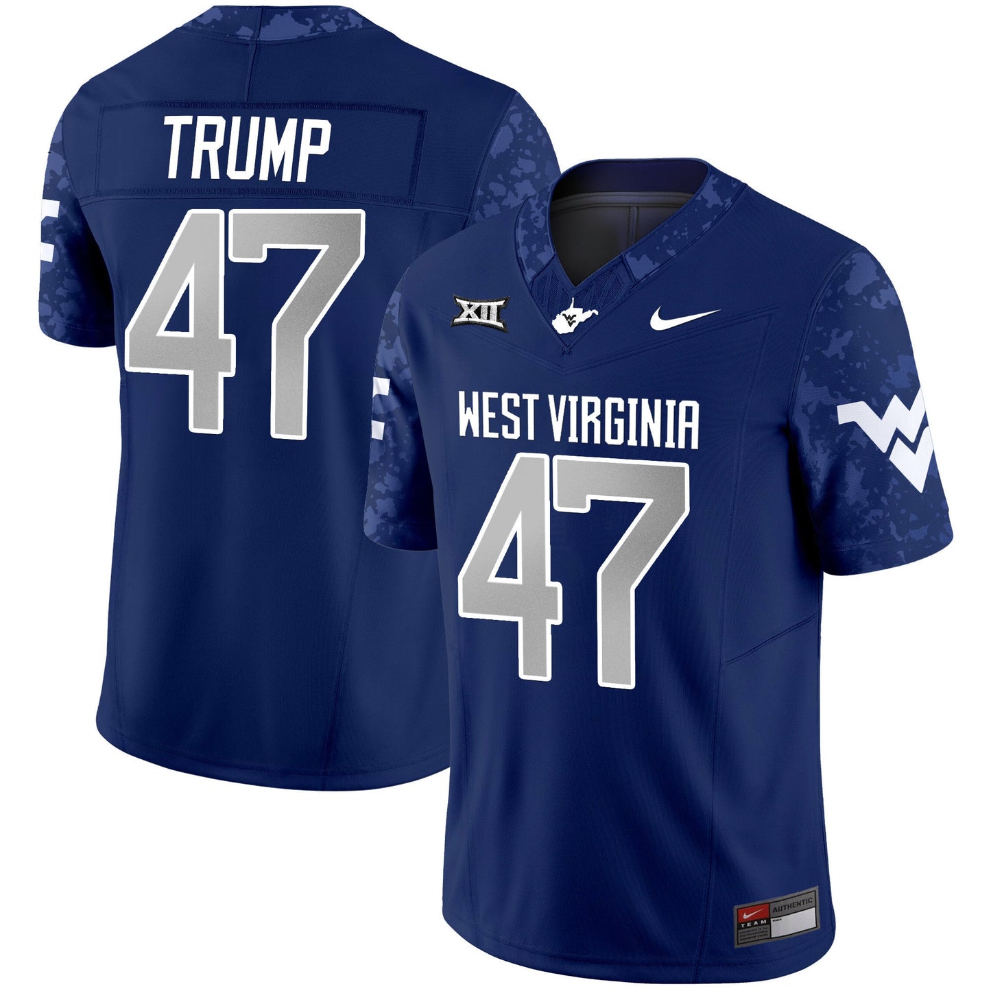 West Virginia Mountaineers 2024 Vapor Limited Jersey V2 - All Stitched