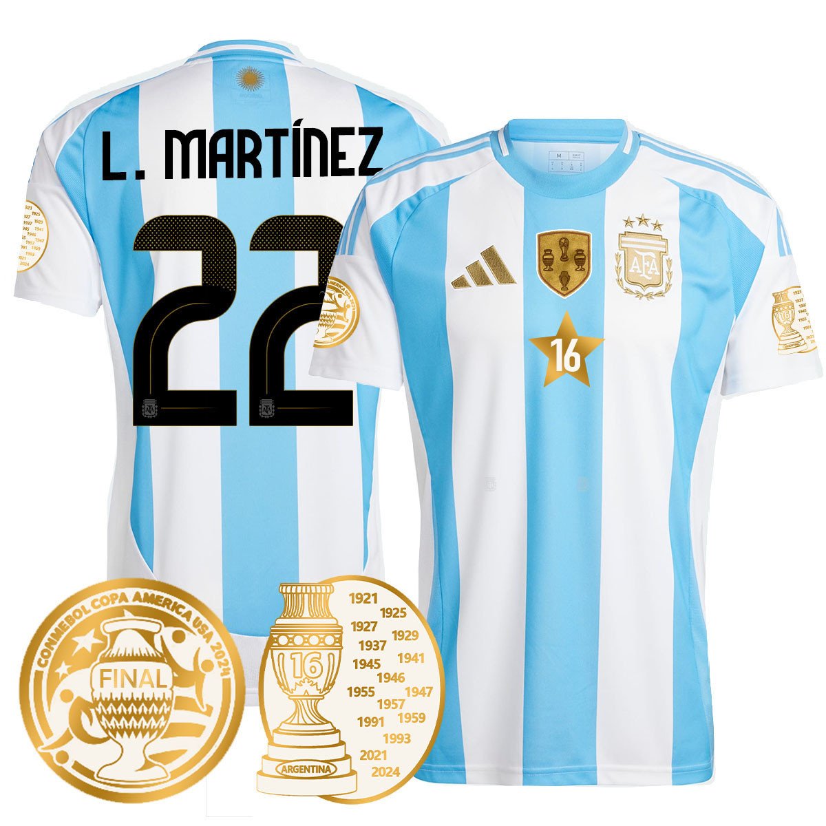 Argentina 2024 Copa America Champion Limited Jersey N1