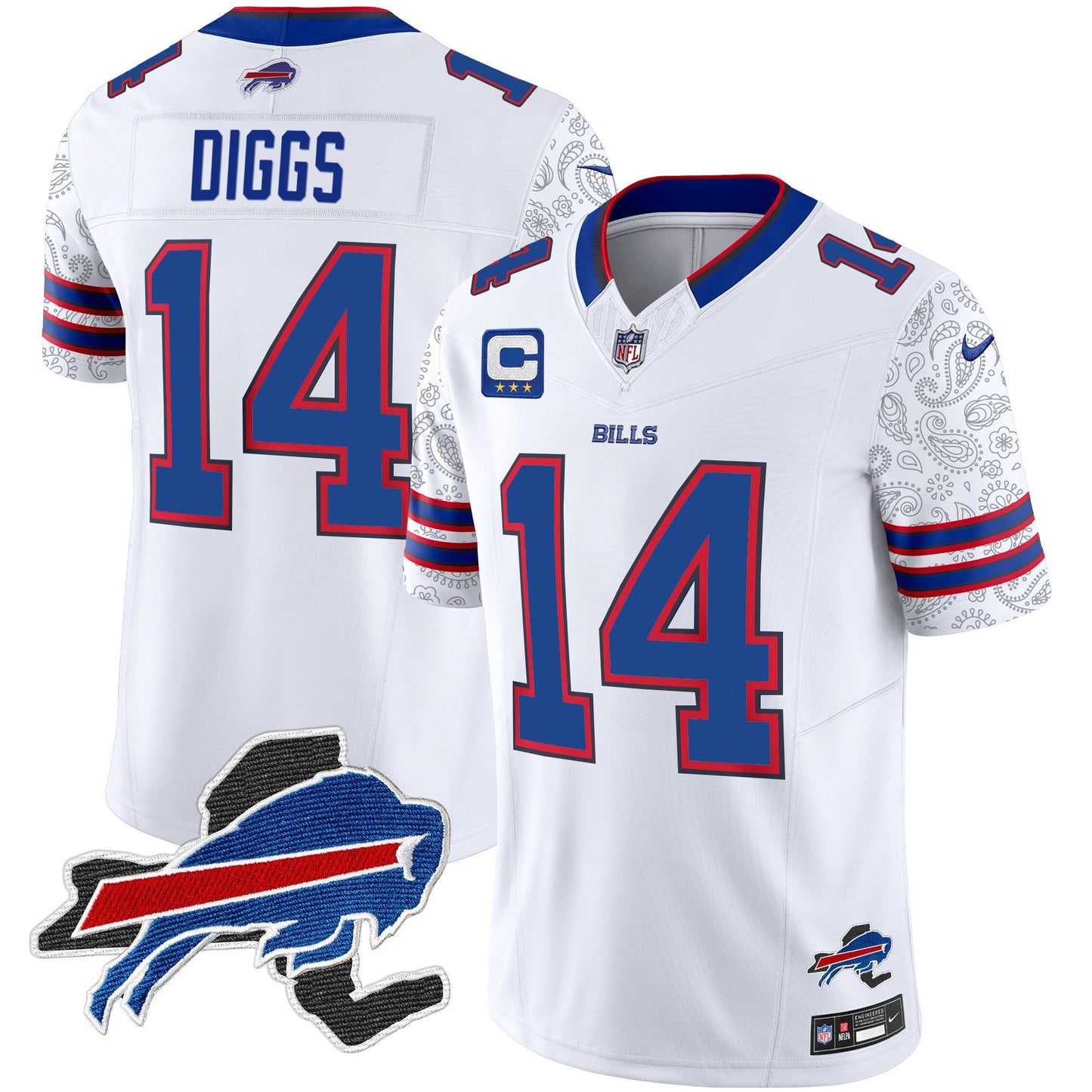 Bills New York Patch Vapor Limited Jersey V2 - All Stitched