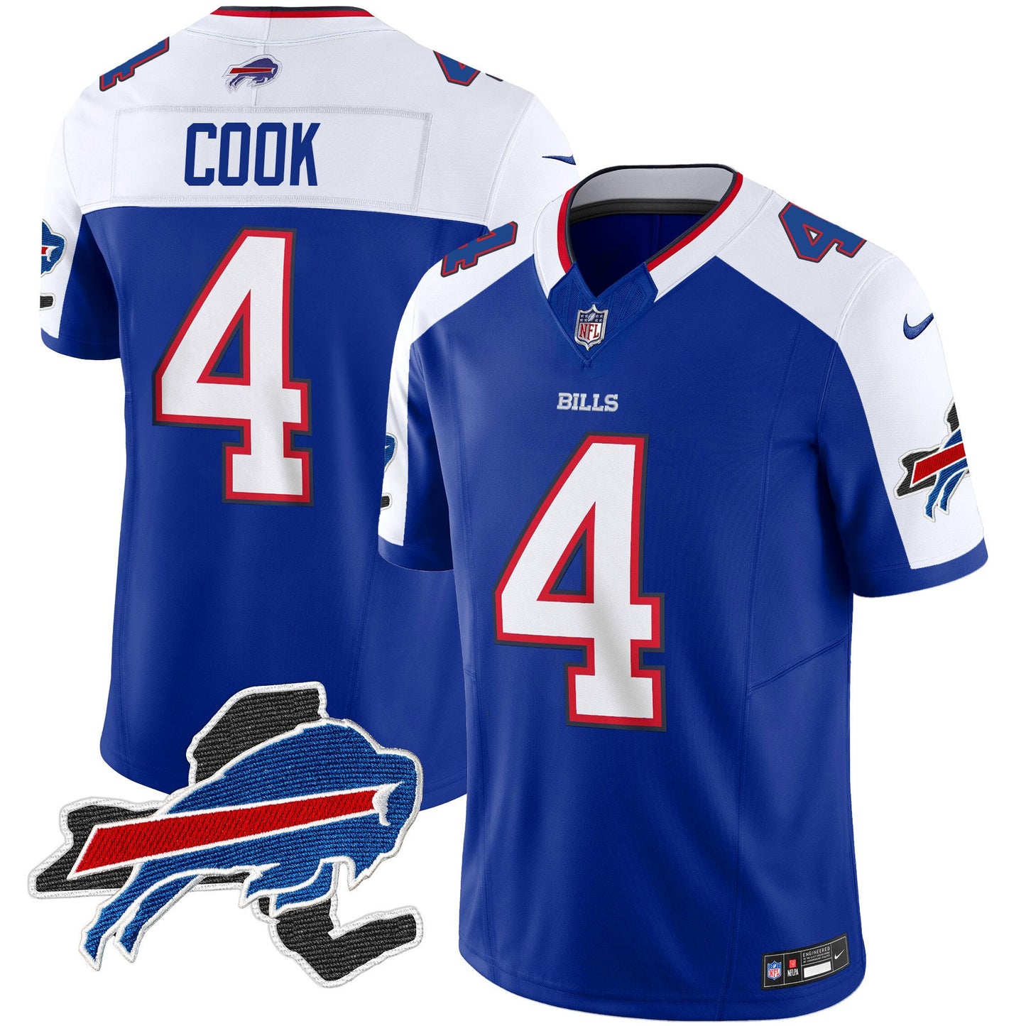 Bills New York Patch Vapor Limited Jersey V2 - All Stitched