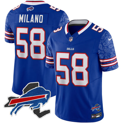 Bills New York Patch Vapor Limited Jersey V2 - All Stitched