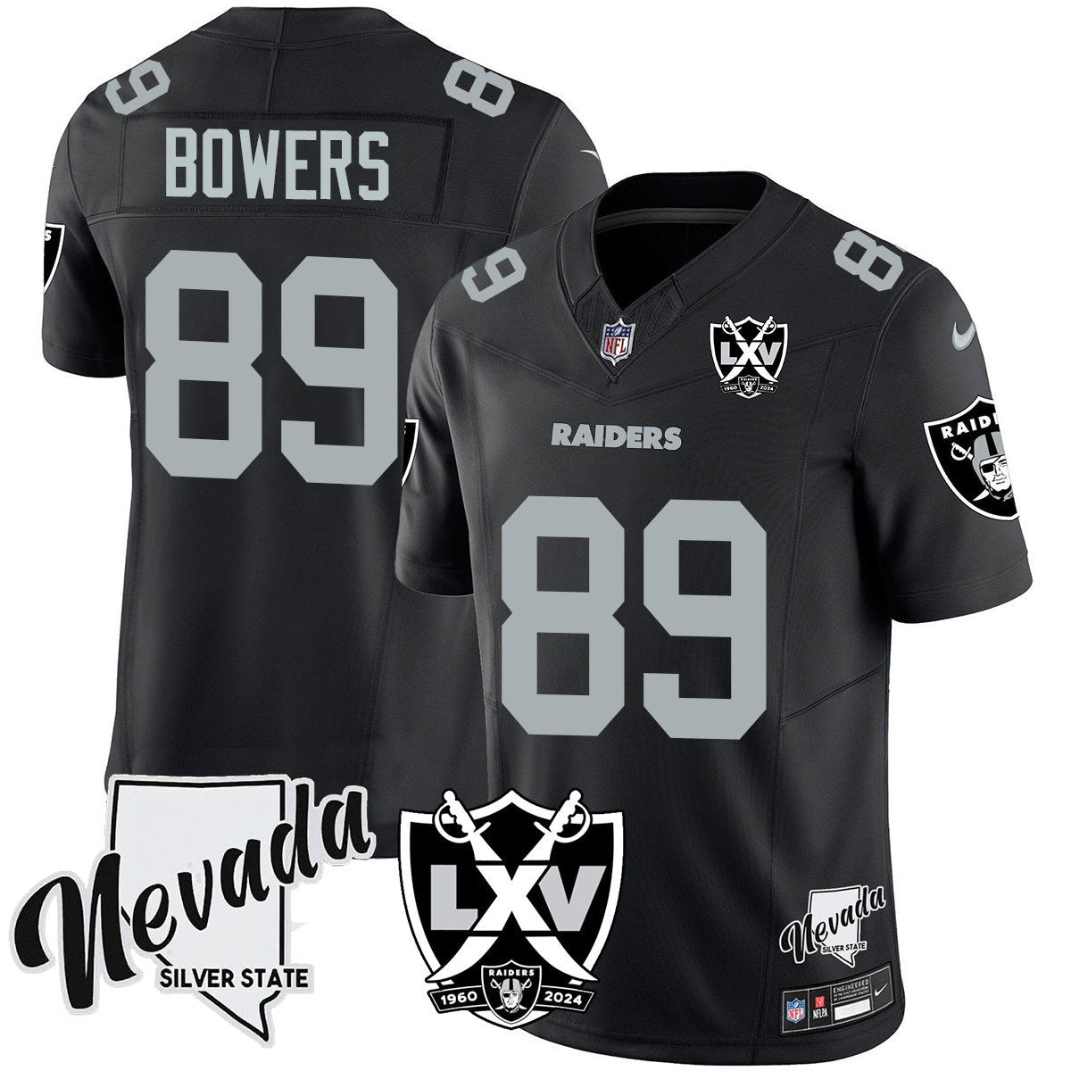 Raiders 2024 Vapor Limited Jersey - 65th Anniversary - All Stitched