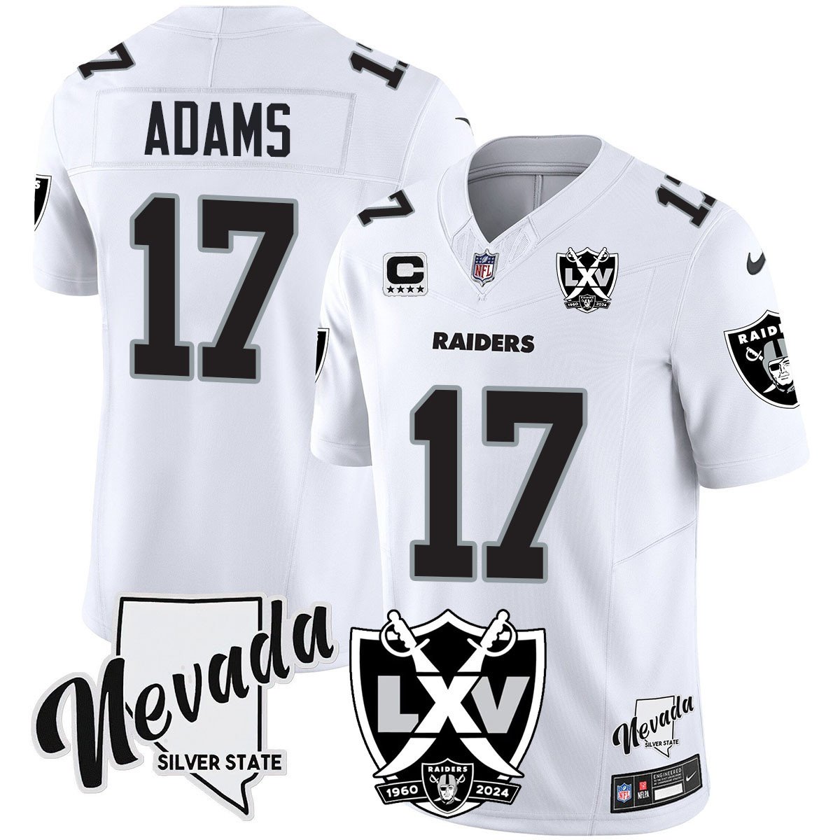 Raiders 2024 Vapor Limited Jersey - 65th Anniversary - All Stitched