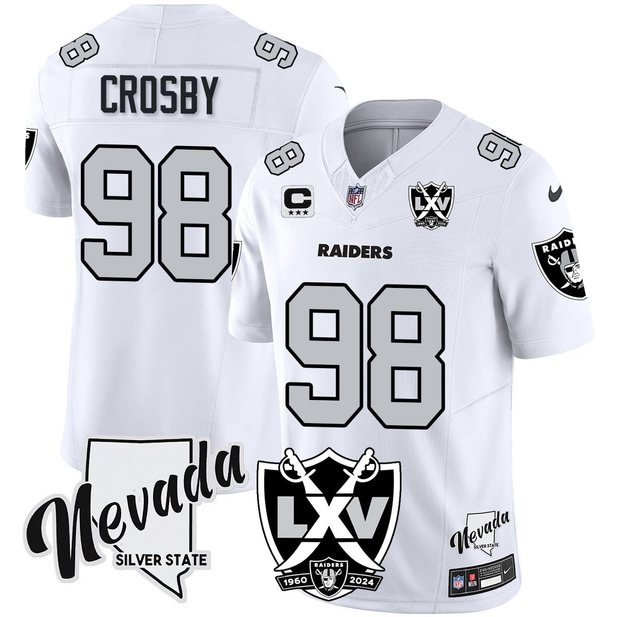 Raiders 2024 Vapor Limited Jersey - 65th Anniversary - All Stitched