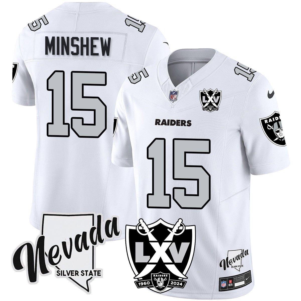 Raiders 2024 Vapor Limited Jersey - 65th Anniversary - All Stitched