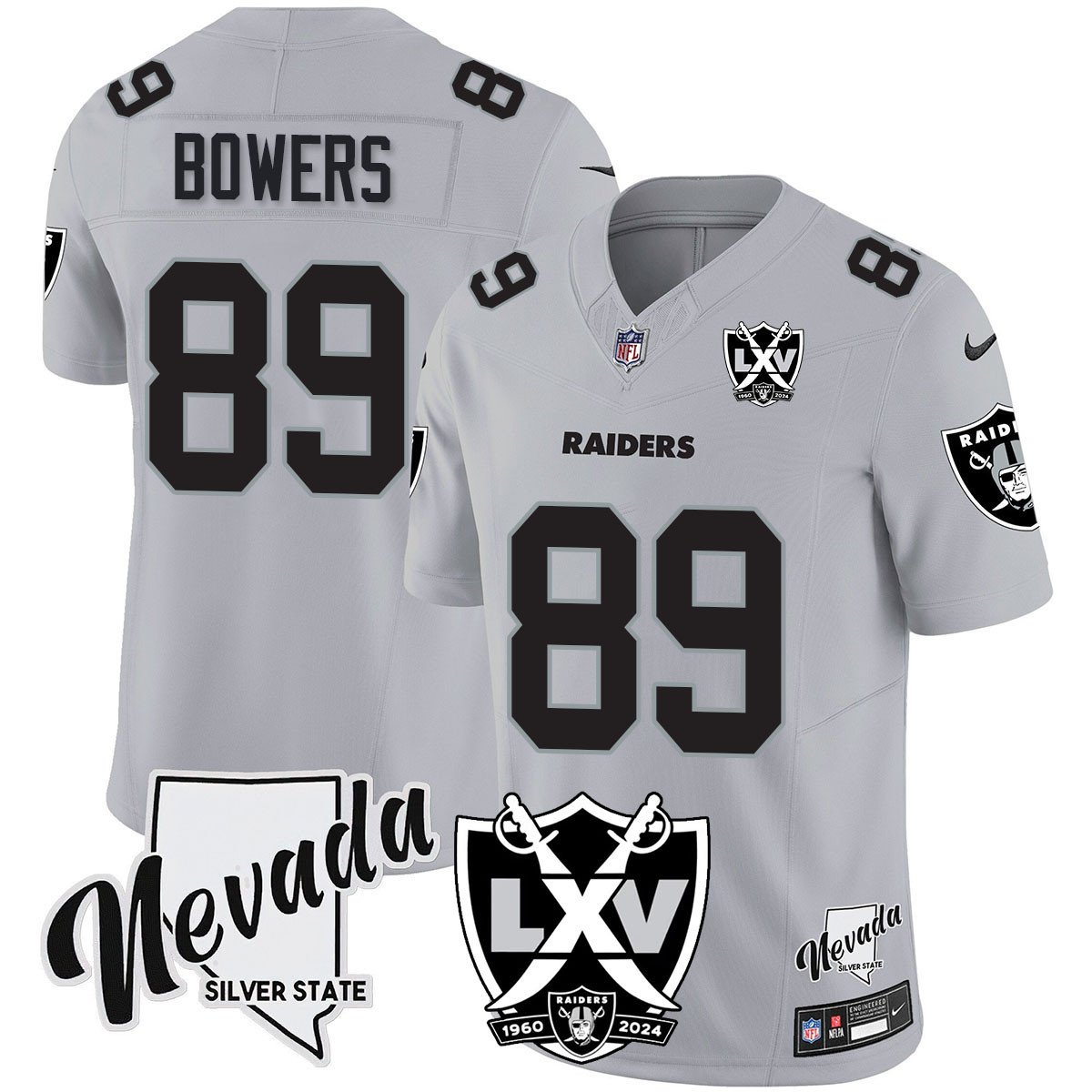 Raiders 2024 Vapor Limited Jersey - 65th Anniversary - All Stitched