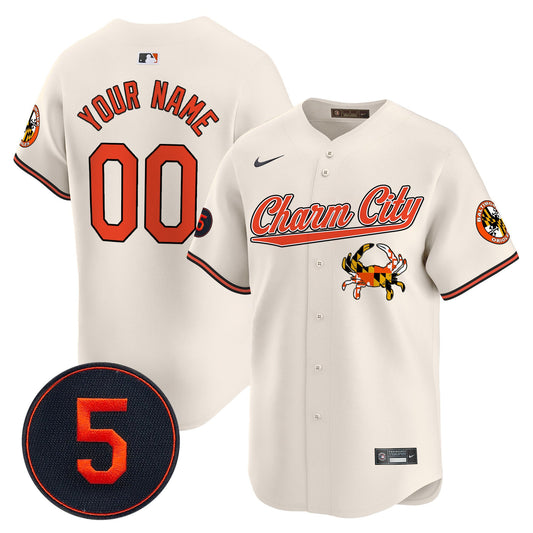 Baltimore Orioles Robinson Patch Vapor Premier Limited Custom Jersey V8 - Stitched