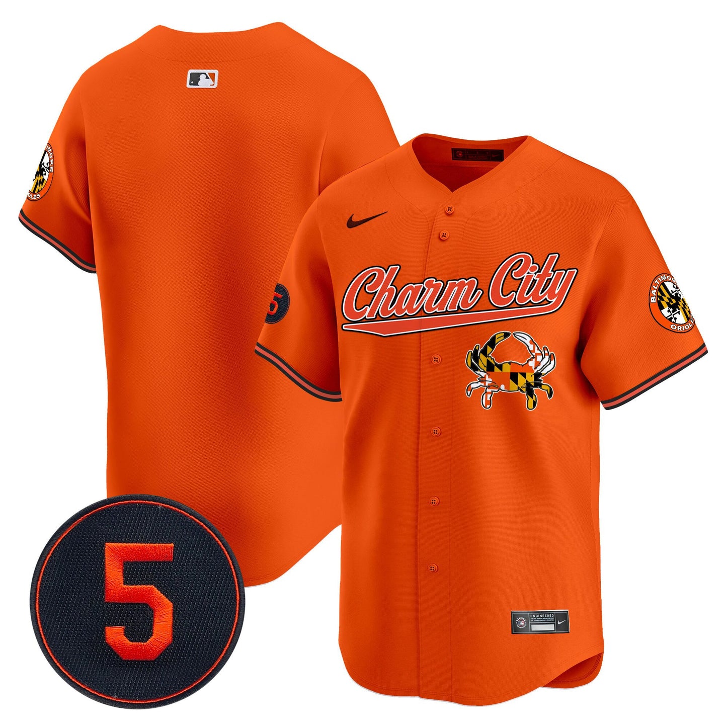 Baltimore Orioles Robinson Patch Vapor Premier Limited Jersey V8 - All Stitched