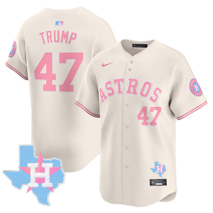 Astros Bubblegum Pink Vapor Premier Limited Jersey - All Stitched