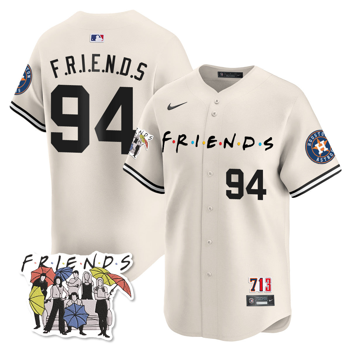 Astros F.R.I.E.N.D.S Night Limited Jersey - All Stitched