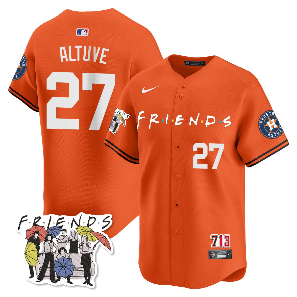 Astros F.R.I.E.N.D.S Night Limited Jersey - All Stitched