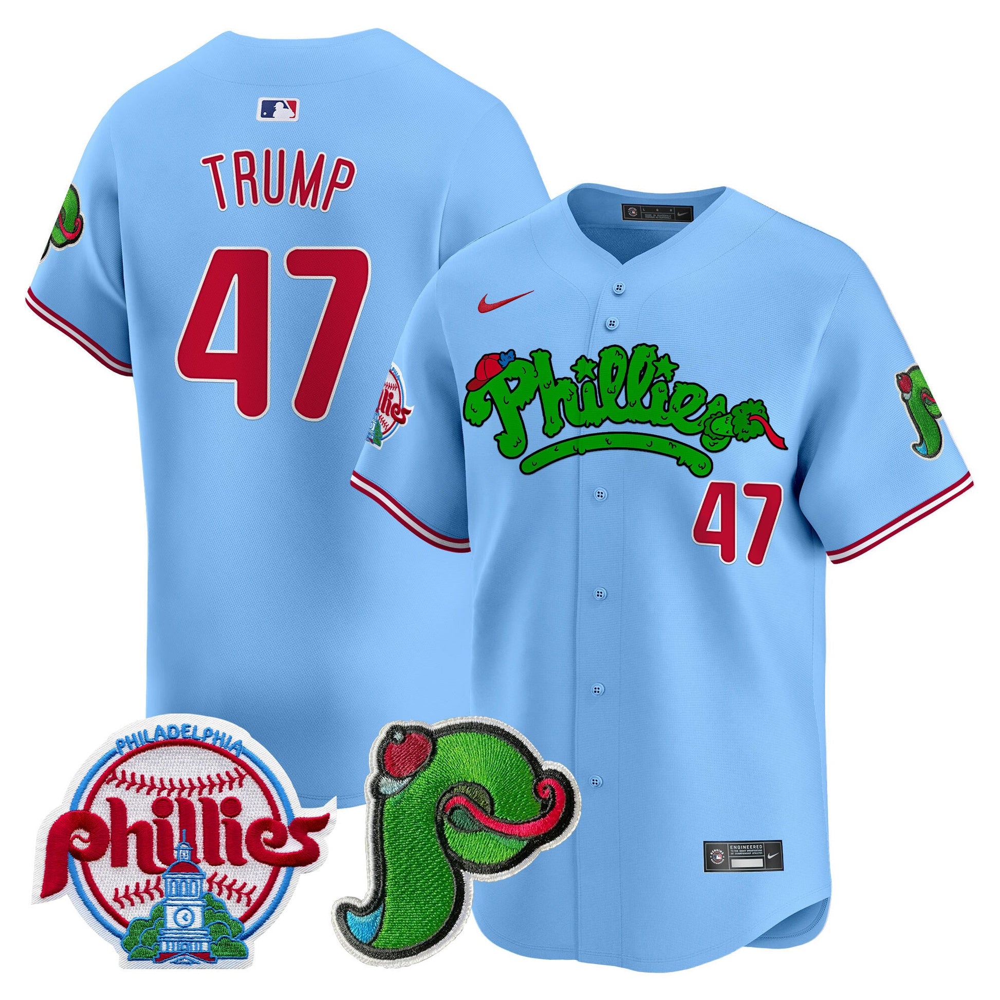 Unisex Phillies Phanatic Patch Vapor Premier Limited Jersey V3 - All Stitched
