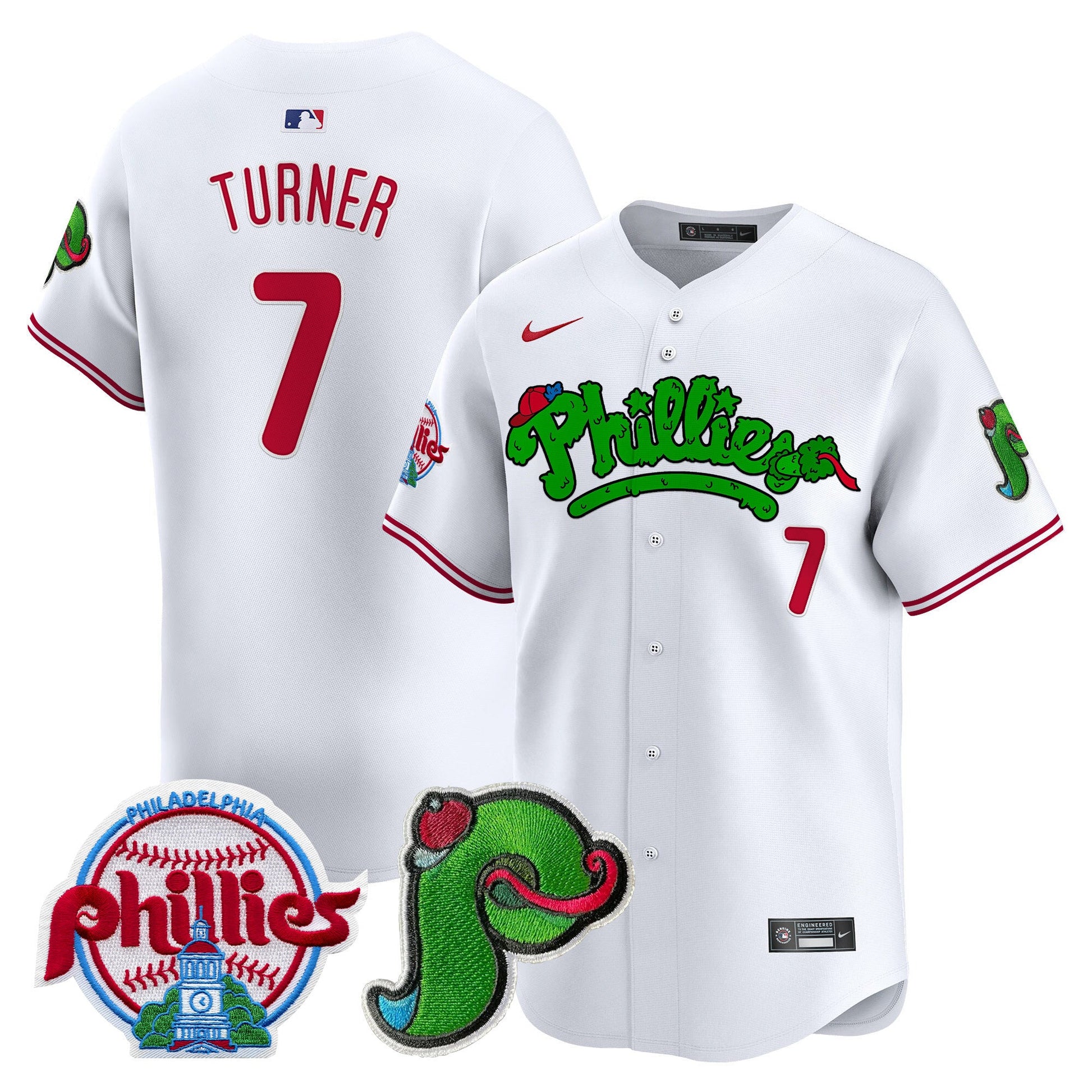 Unisex Phillies Phanatic Patch Vapor Premier Limited Jersey V3 - All Stitched