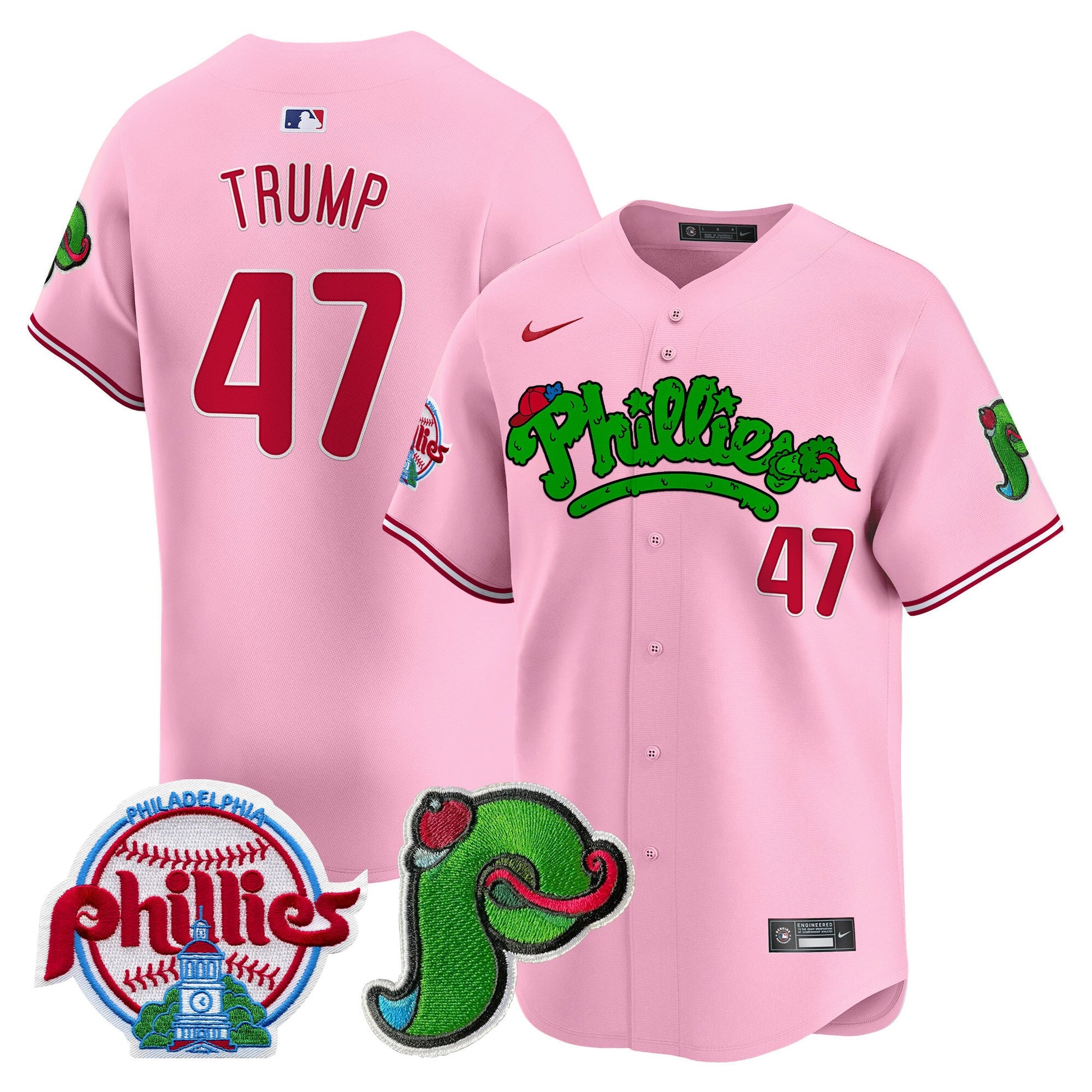 Unisex Phillies Phanatic Patch Vapor Premier Limited Jersey V3 - All Stitched
