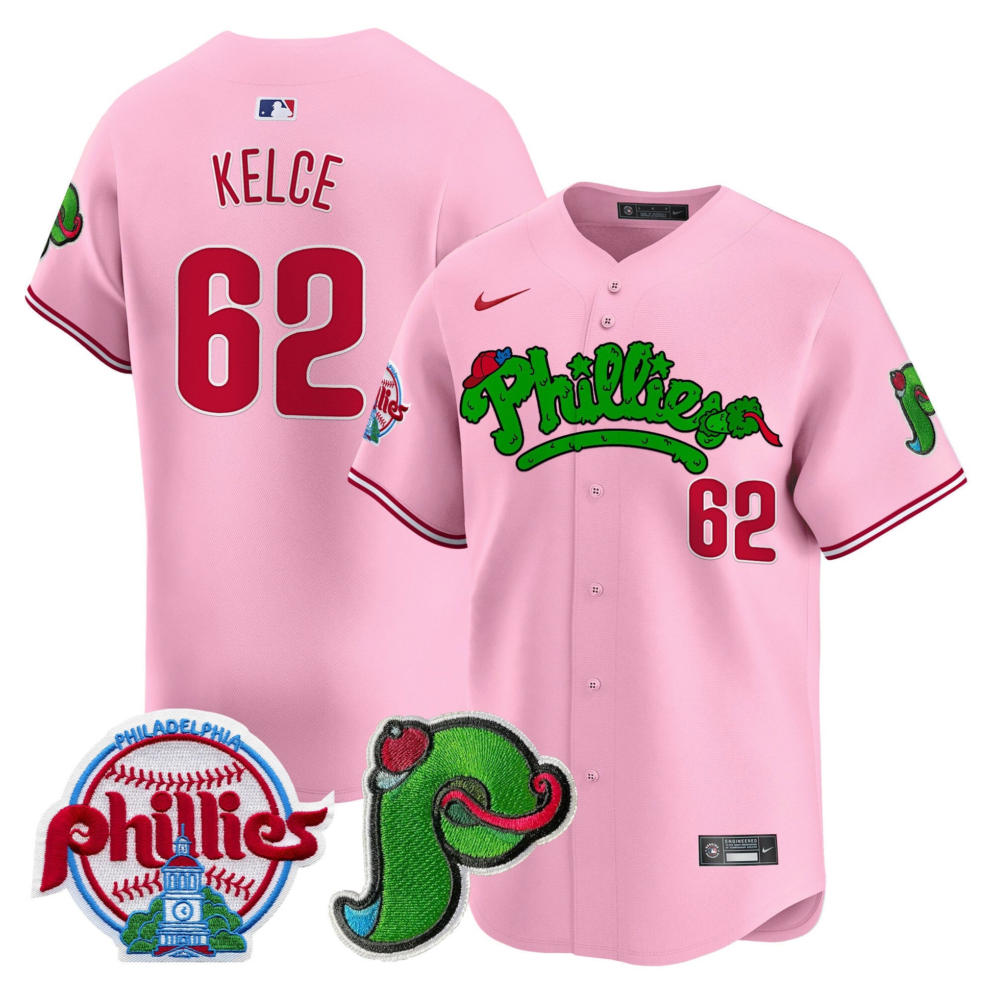 Unisex Phillies Phanatic Patch Vapor Premier Limited Jersey V3 - All Stitched