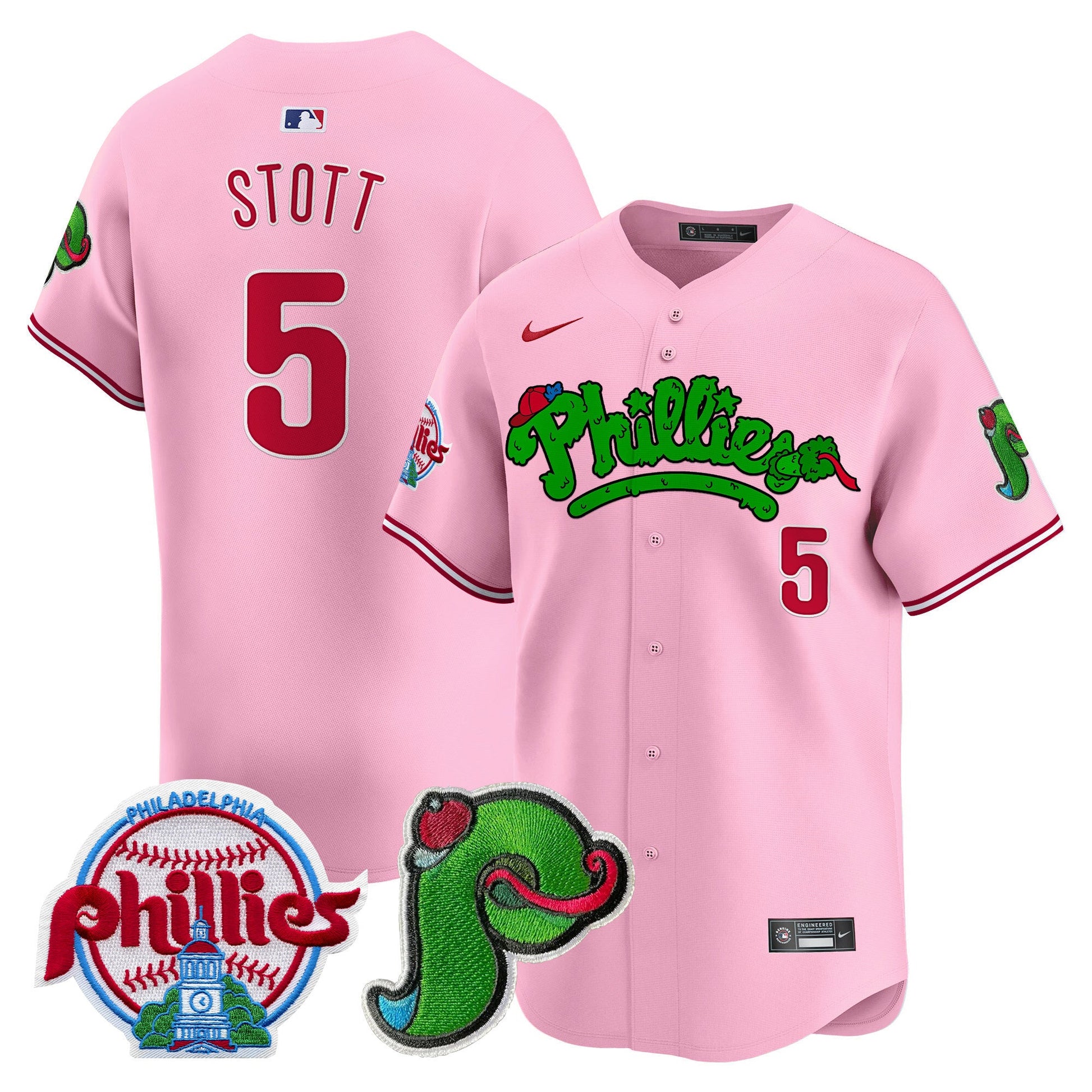 Unisex Phillies Phanatic Patch Vapor Premier Limited Jersey V3 - All Stitched