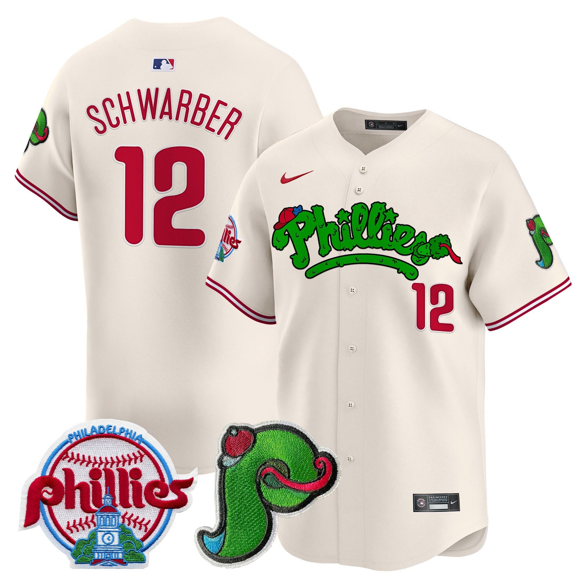 Unisex Phillies Phanatic Patch Vapor Premier Limited Jersey V3 - All Stitched
