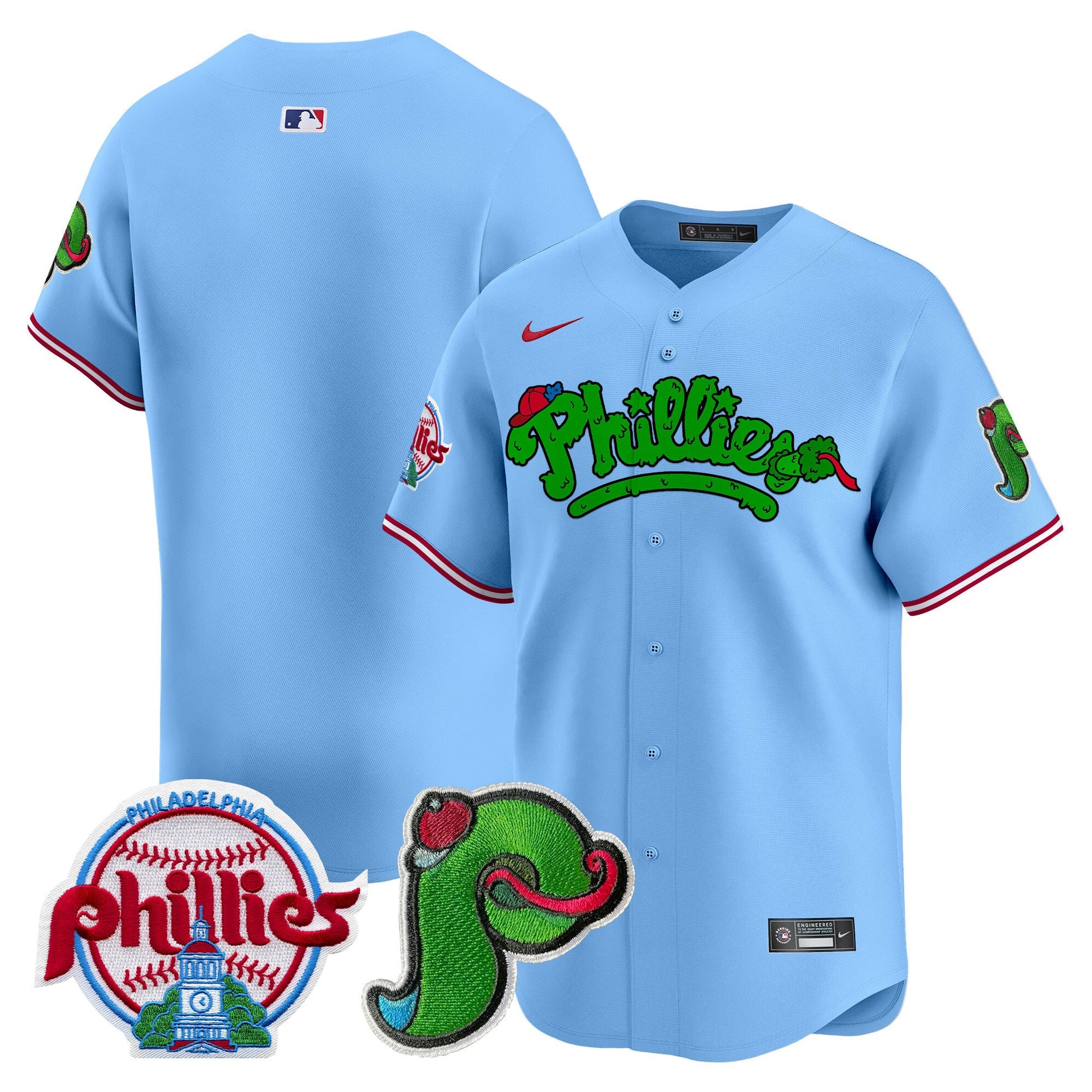 Unisex Phillies Phanatic Patch Vapor Premier Limited Jersey V3 - All Stitched