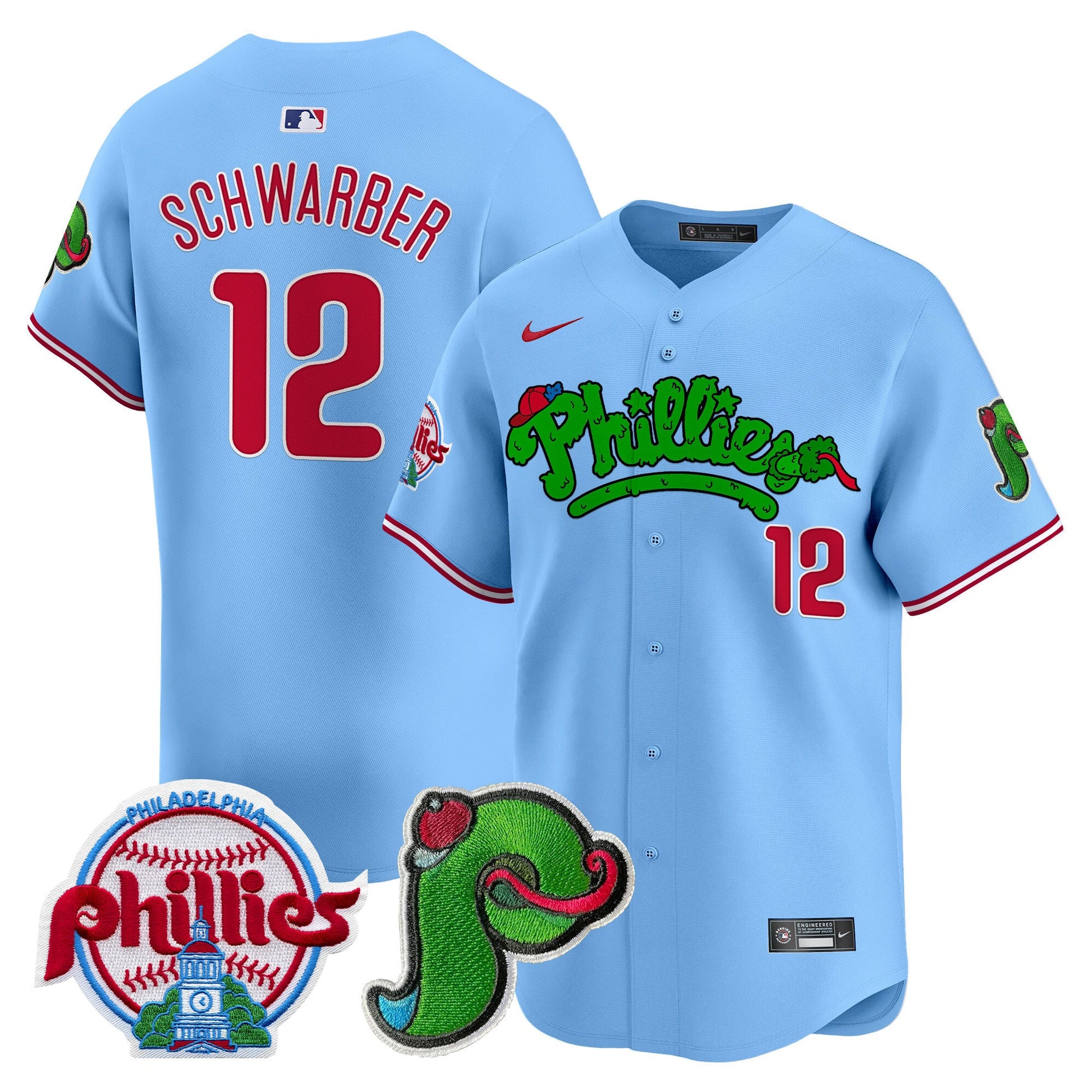 Unisex Phillies Phanatic Patch Vapor Premier Limited Jersey V3 - All Stitched